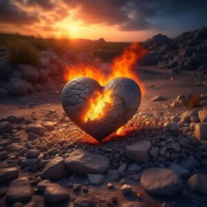 Un cœur en feu, un divorce, une séparation et la flamme se libère fracassant le cœur